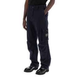 cargo pants with logo plaque