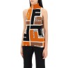 lycra® top with ff puzzle pattern