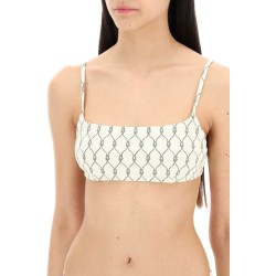 printed bikini top for