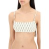 printed bikini top for