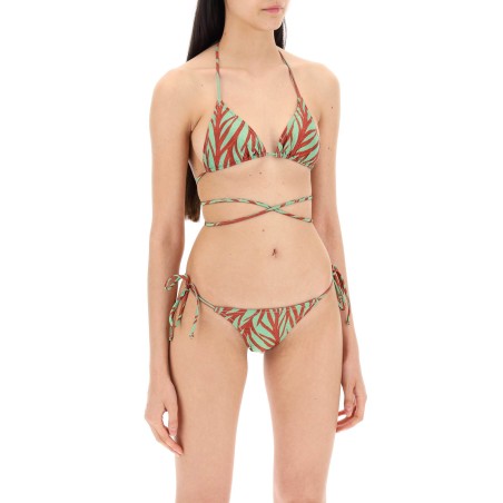 'animal print miami bikini set