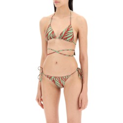 'animal print miami bikini set