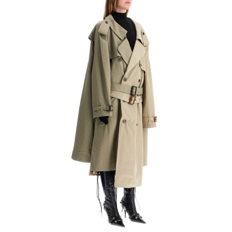 double sleeve trench coat