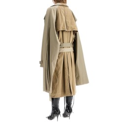 double sleeve trench coat