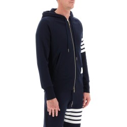 4-bar zip-up hoodie