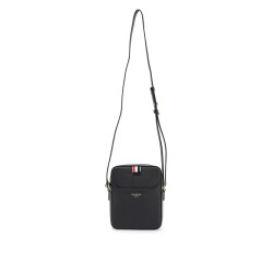 pebble grain leather vertical camera bag