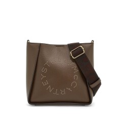 crossbody bag with perforated stella logo