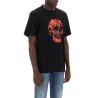 wax flower skull printed t-shirt