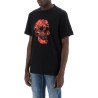 wax flower skull printed t-shirt