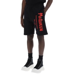 jersey graffiti sweatshorts