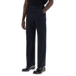 chino pants with logo lettering on the