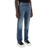 straight leg jeans with faux pocket on the back.