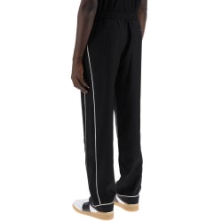 silk poplin trousers in eight