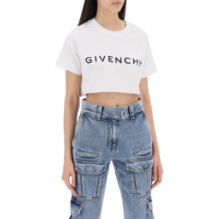 cropped logo t-shirt