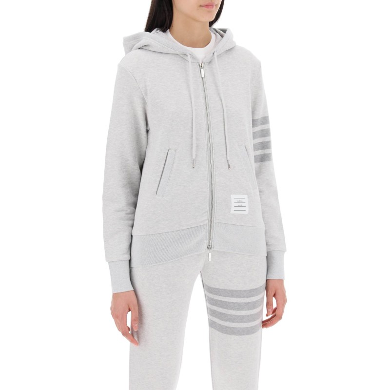 4-bar hoodie with zipper and