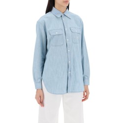 embroidered chambray