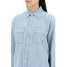 embroidered chambray