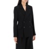 slim-fit wool jacket with a fitted waist