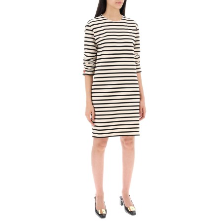 "striped cotton dress with eight