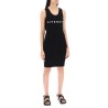 ribbed logo mini dress