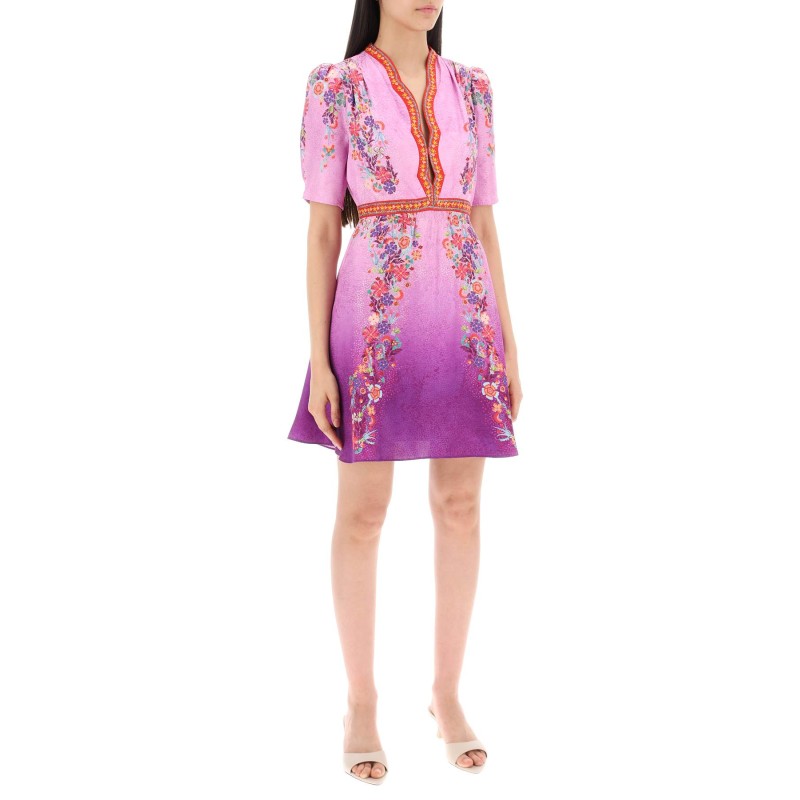 "silk mini dress tabith