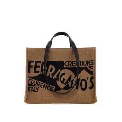 logo printed tote bag (m)