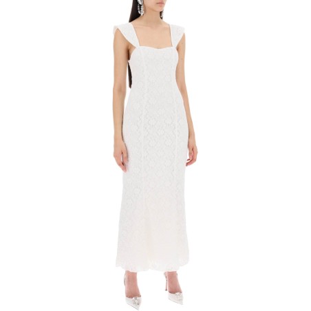 maxi lace dress in italian