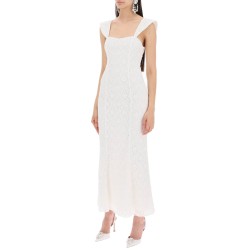 maxi lace dress in italian