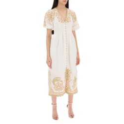 "waverly embroidered linen dress"