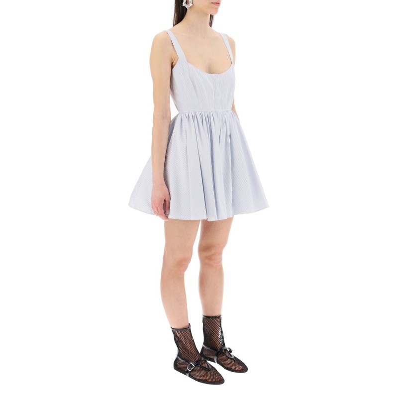 skater poplin mini dress