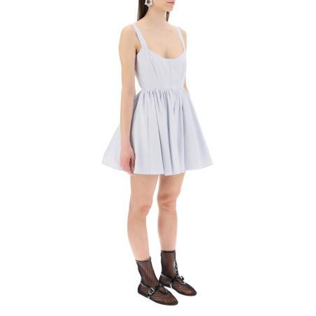 skater poplin mini dress