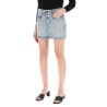 "logo print mini skirt