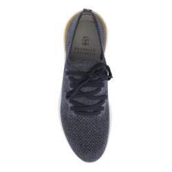 knit chine sneakers in