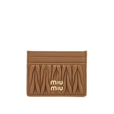 matelassé nappa leather cardholder