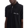 polo shirt with embroidered logo letter