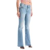 flare mid-rise jeans with