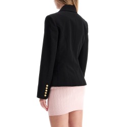 6-button crepe jacket for women