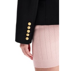 6-button crepe jacket for women