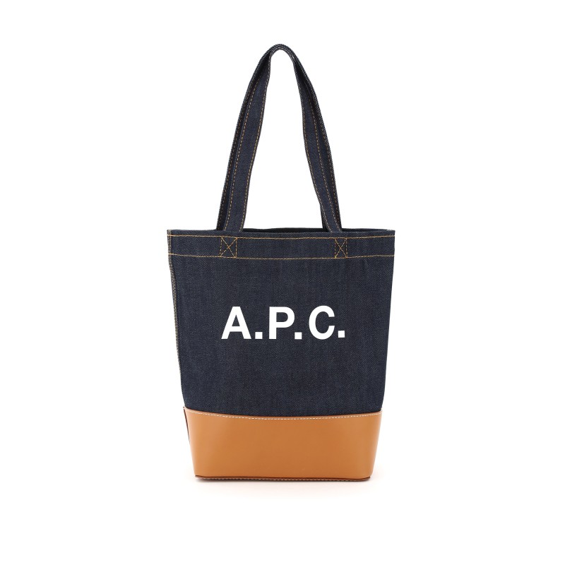 axel small denim tote bag