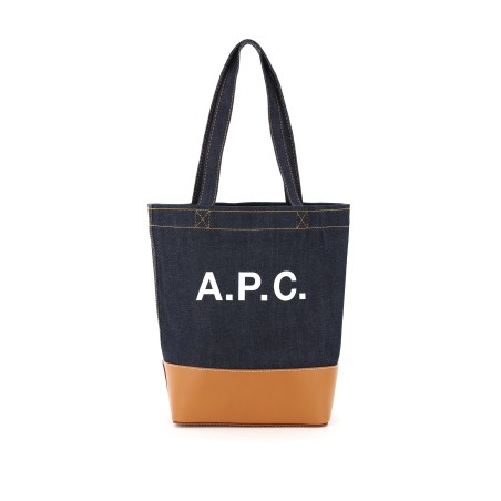 axel small denim tote bag