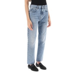 twisted seam cropped jeans