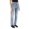 twisted seam cropped jeans