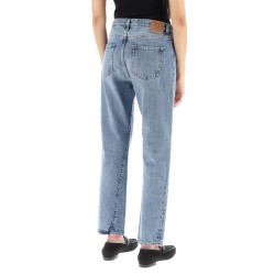 twisted seam cropped jeans