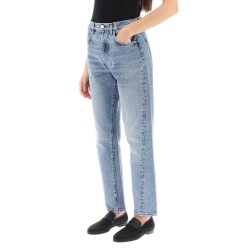 twisted seam cropped jeans