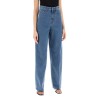 wide leg jeans in organic cotton