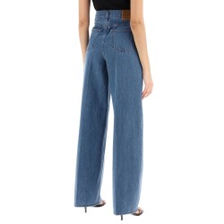 wide leg jeans in organic cotton