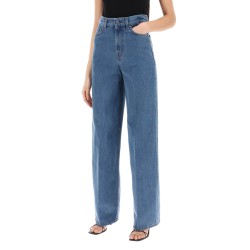 wide leg jeans in organic cotton