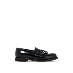 minimal shiny tassel calfskin lo