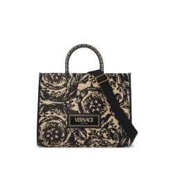 medium athena barocco tote bag in raff