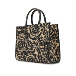 medium athena barocco tote bag in raff